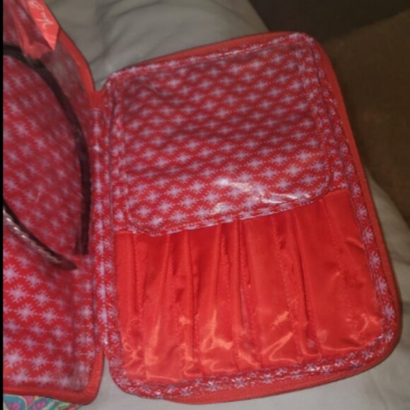 Vera Bradley "Paisley In Paradise" Brush Holding Cosmetic Case-GUC - Picture 3 of 5